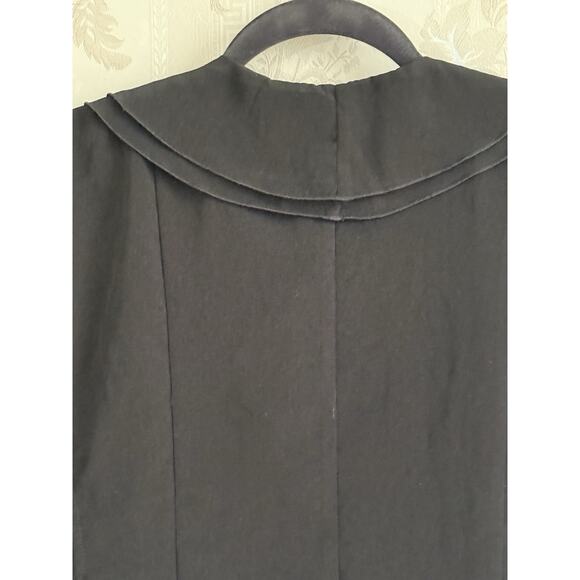 Vtg Y2k Ruffled Cardigan Jacket women Sz S Witchy Whimsigoth Goth Dark Romantic - Picture 4 of 12